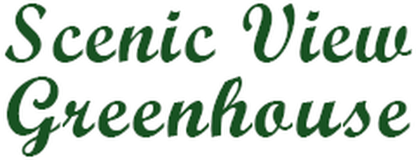 Scenic View Greenhouse text logo in Rushville, NY